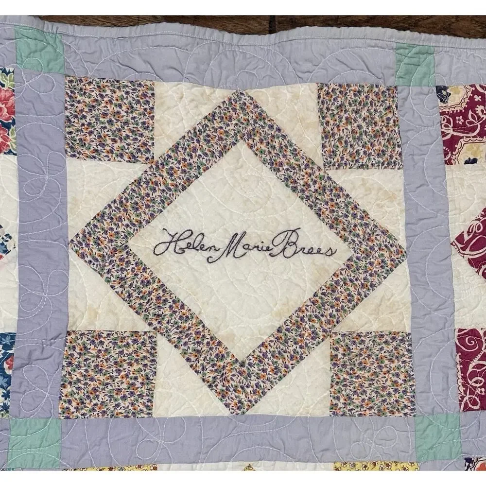 1930s Depression Era Signed Friendship Quilt Willing Workers Club Found In Texas